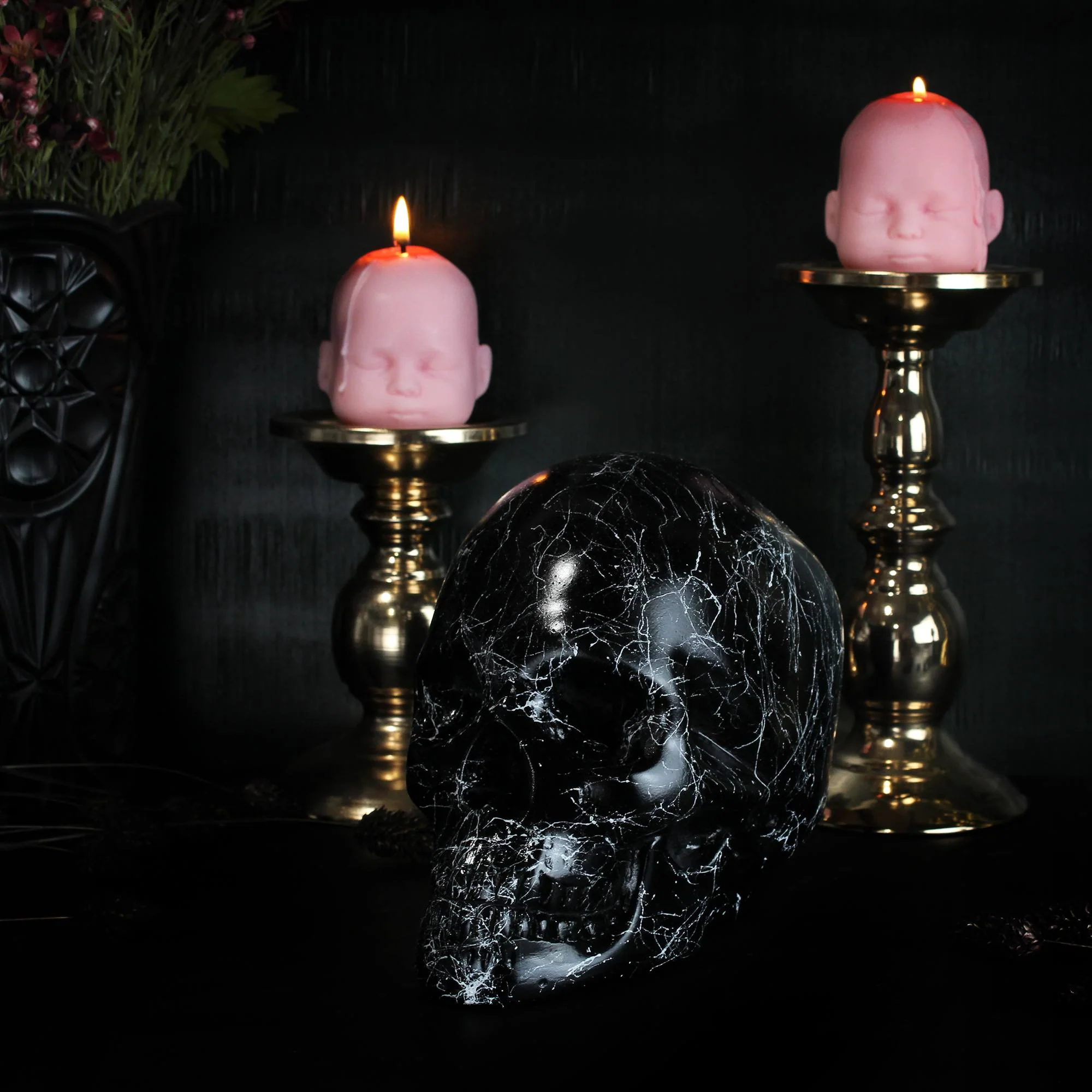 Marbled Skull Ornament - Image 3