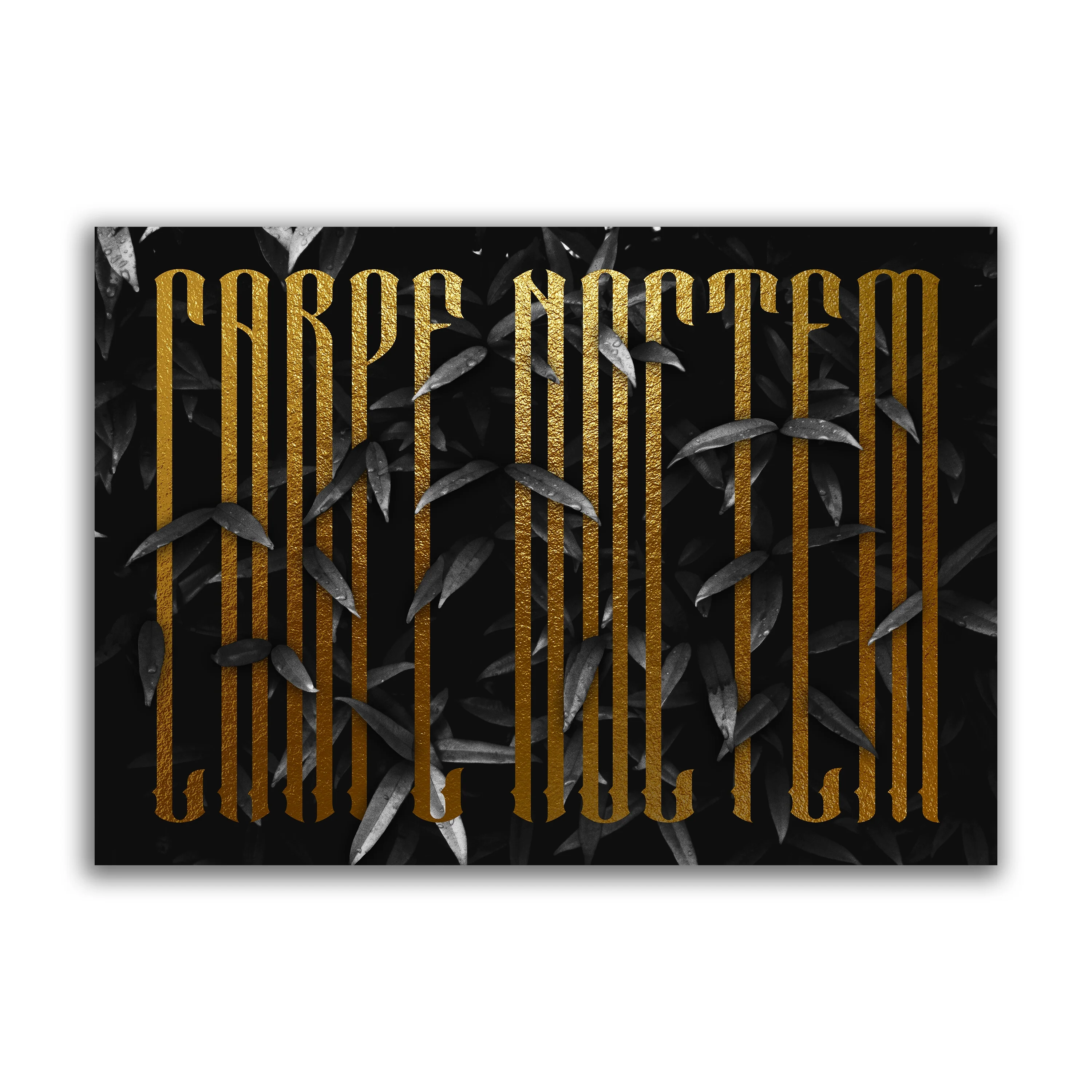 Carpe Noctem - Black & Gold Print - Image 6