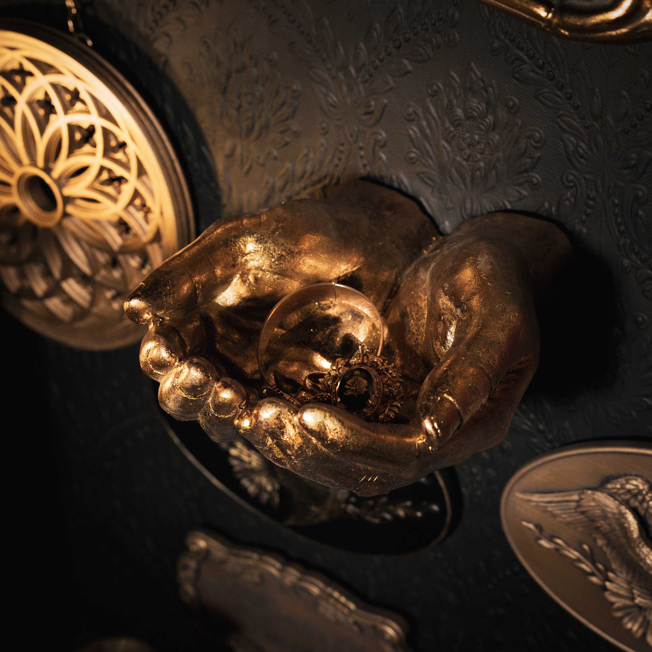 Gold Hands Wall Bowl - Image 3