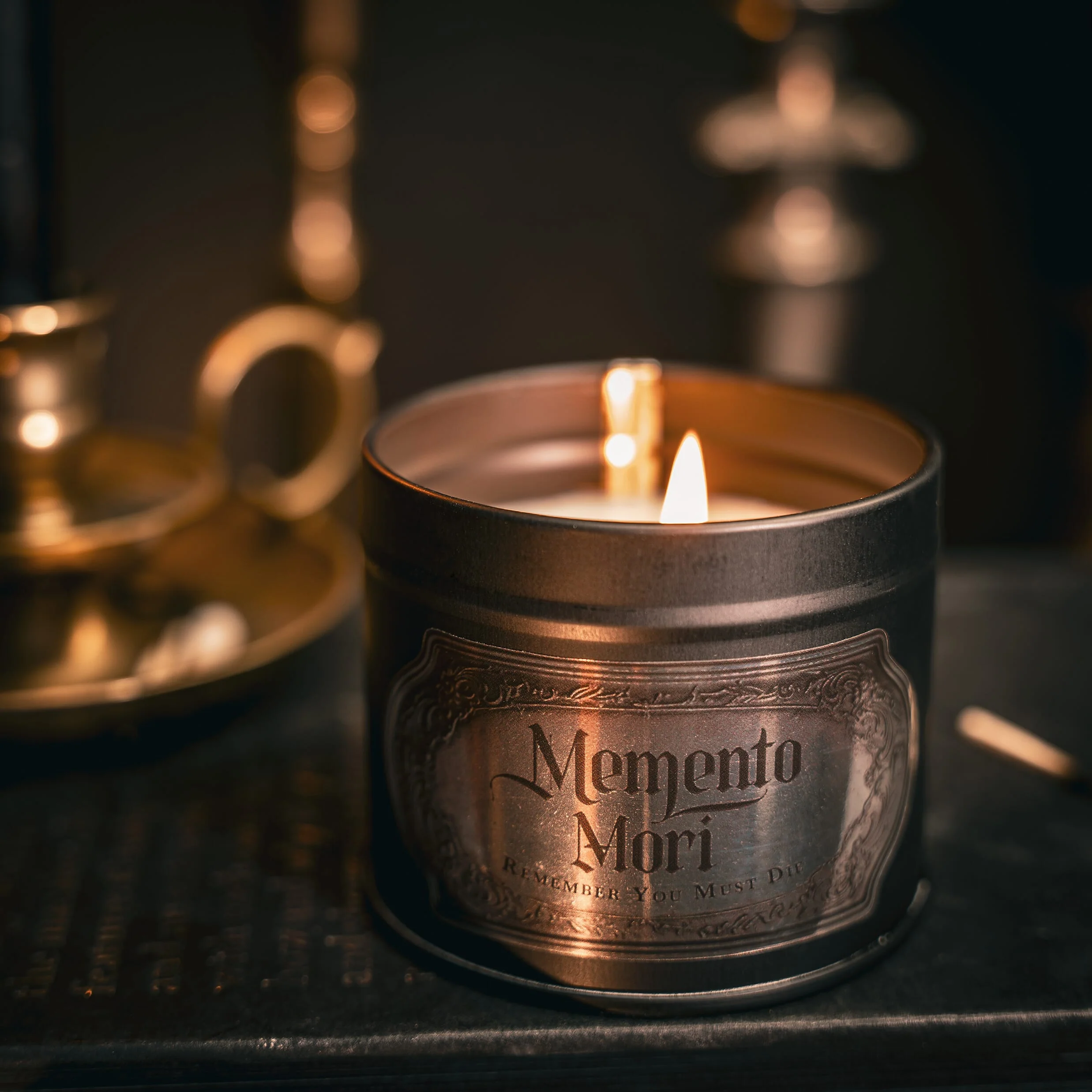 Memento Mori Tin Candle - Image 3