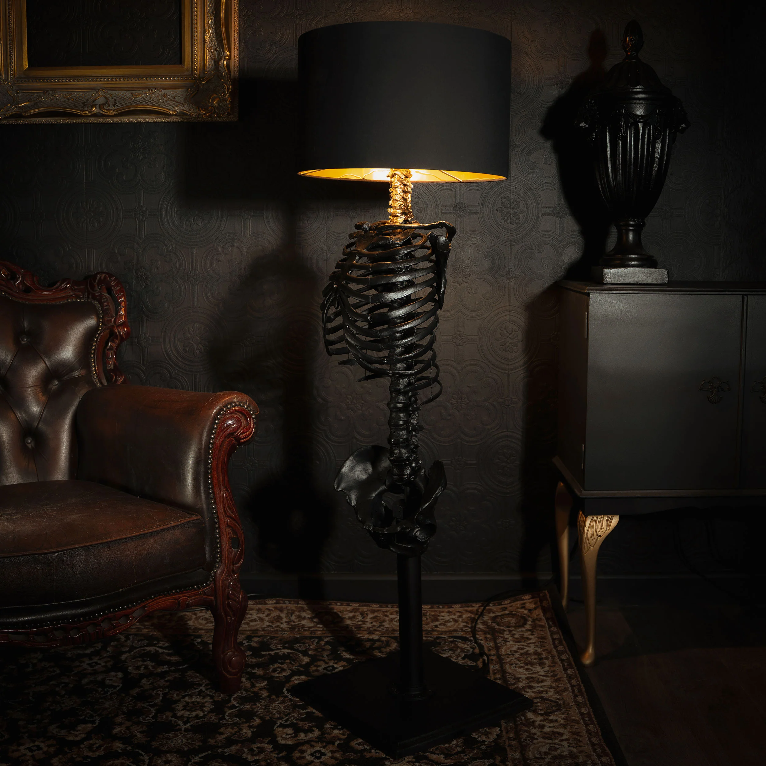 The Black Skeleton Floor Lamp by The Blackened Teeth - Image 3