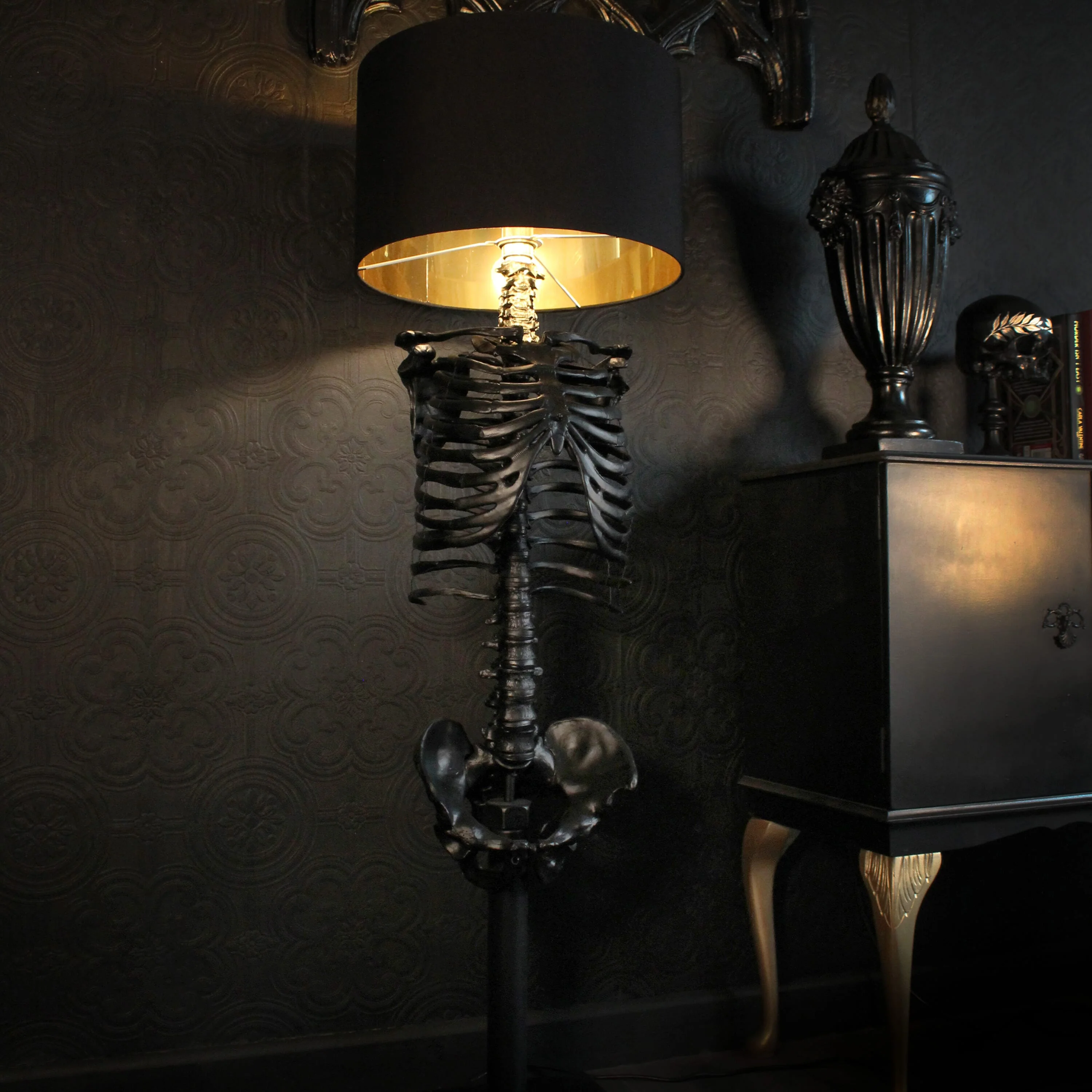 The Black Skeleton Floor Lamp by The Blackened Teeth - Image 4