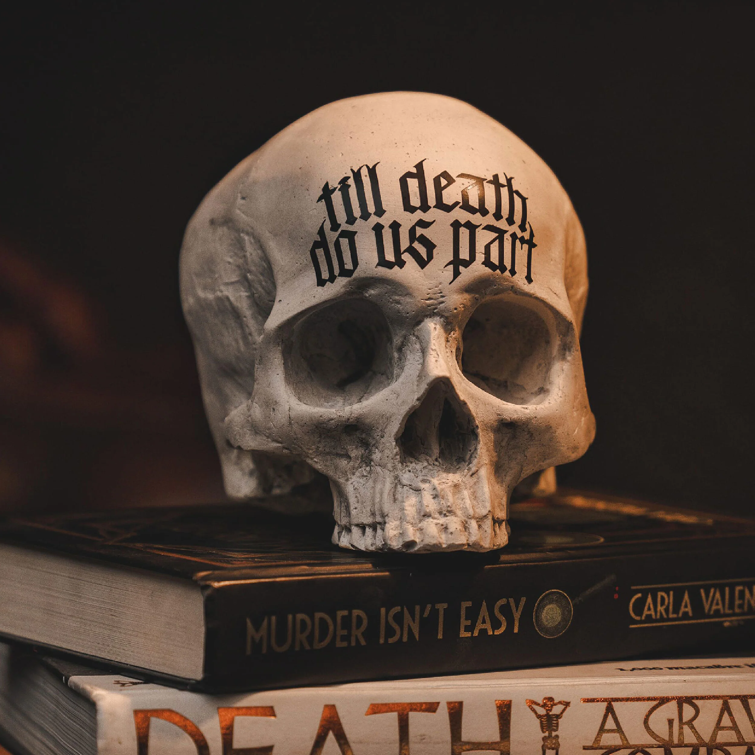 Till Death Do Us Part Skull Ornament - Image 3
